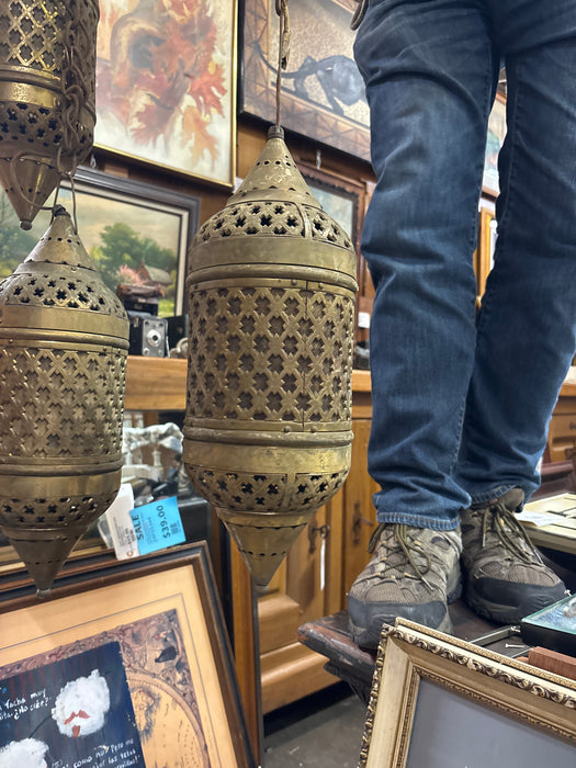 MID EASTERN BRASS LANTERN 1 OF 3
