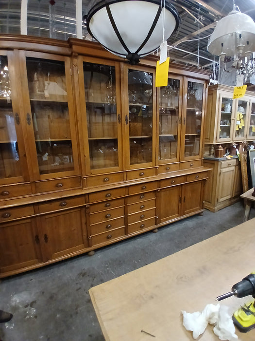 HUGE PINE DRUGSTORE CABINET