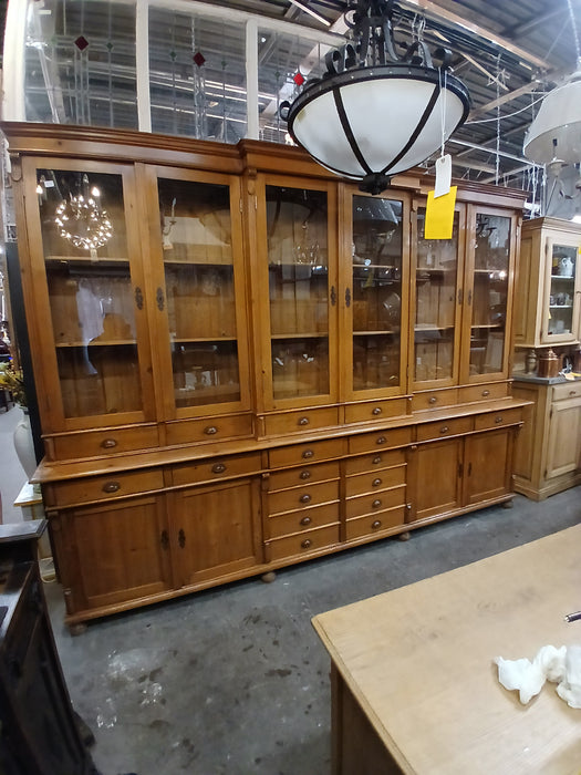 HUGE PINE DRUGSTORE CABINET