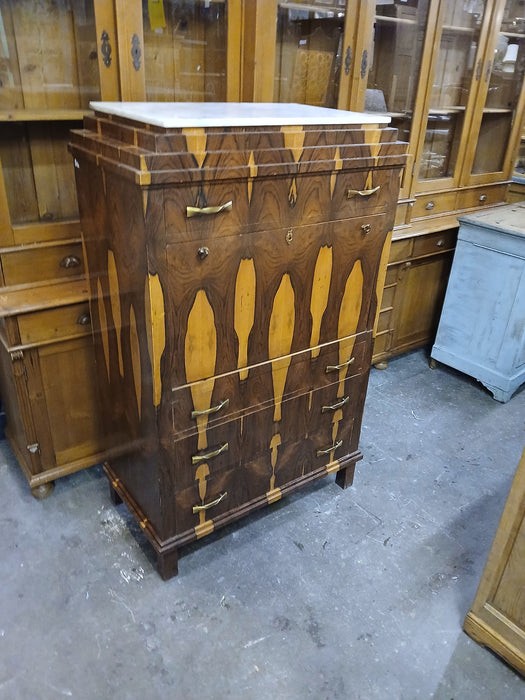 DROPFRONT ABBATANT DESK WITH BOOKMATCHED GRAIN