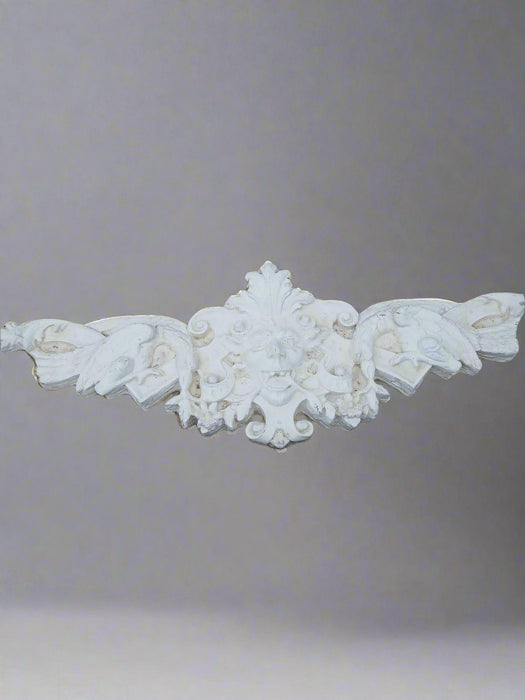 HEAVY GOTHIC WHITE PEDIMENT