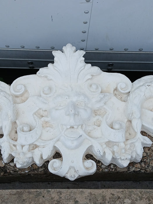 HEAVY GOTHIC WHITE PEDIMENT