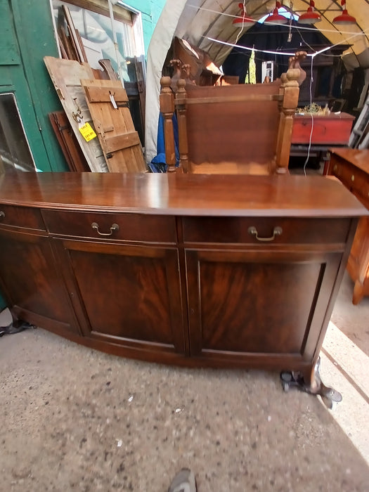 MAHOGANY BOWFRONT SIDEBOARD