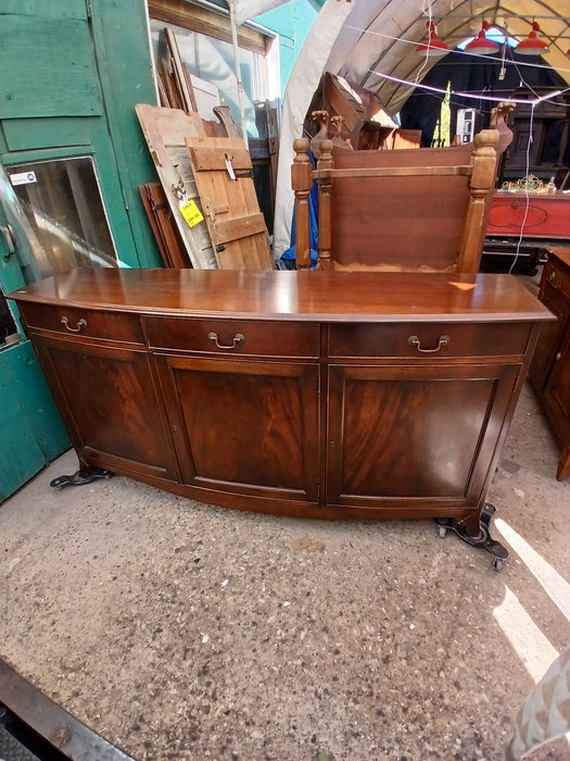 MAHOGANY BOWFRONT SIDEBOARD