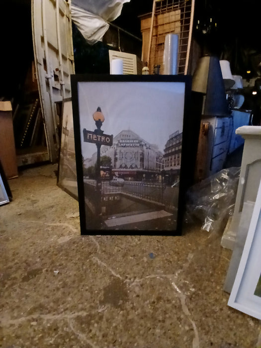 FRAMED POSTER OF GALLERIES LAFAYETTE