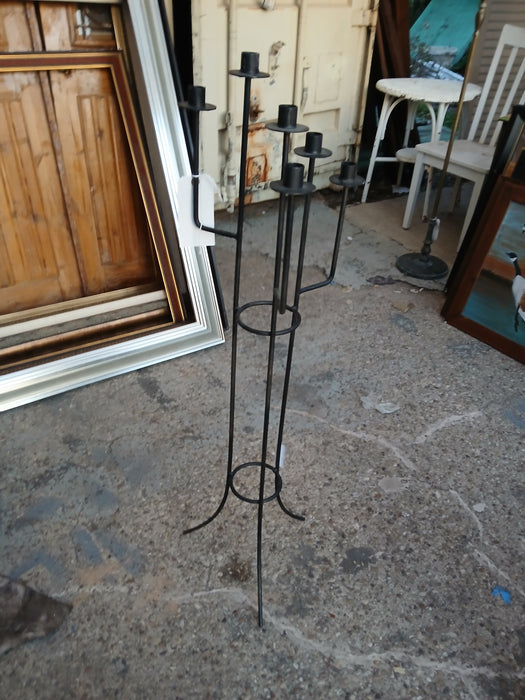 WROUGHT IRON CANDLE HOLDER