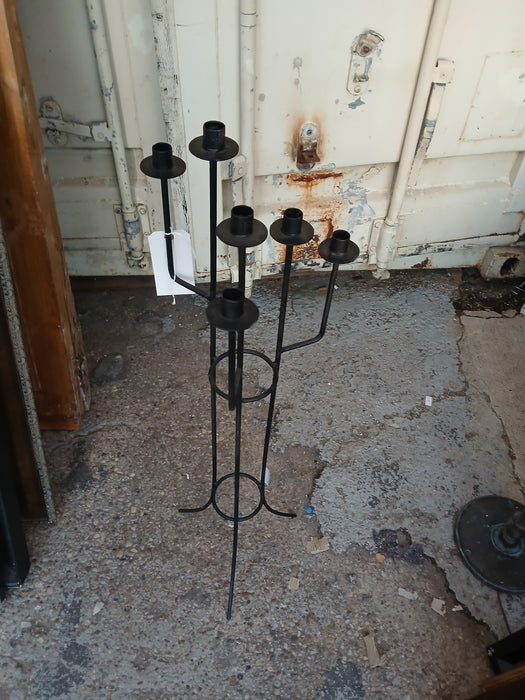 WROUGHT IRON CANDLE HOLDER