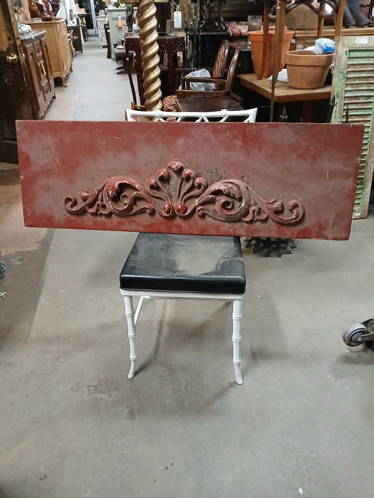 CARVED RED PANEL