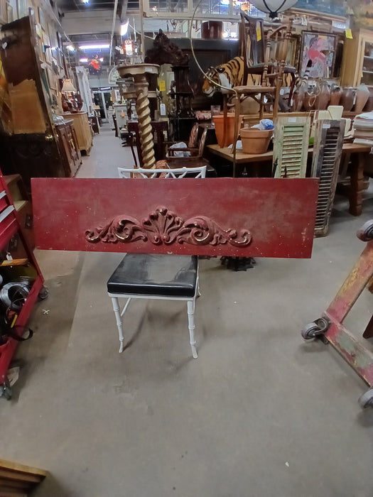 CARVED RED VALANCE