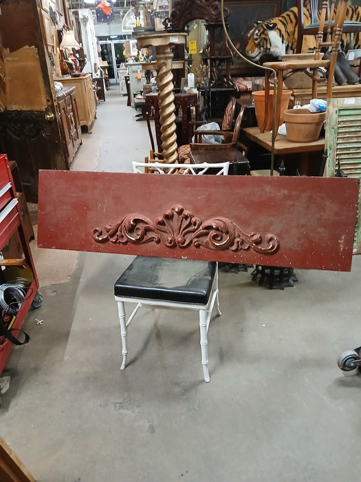 CARVED RED VALANCE