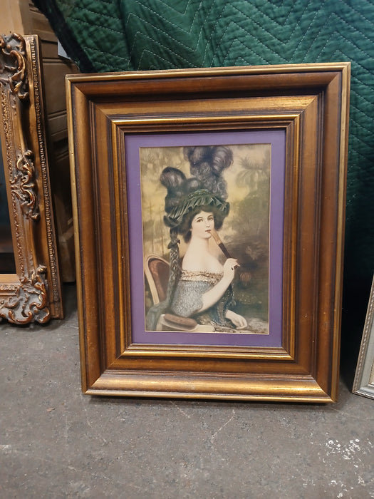 GILT FRAMED VICTORIAN LADY PRINT