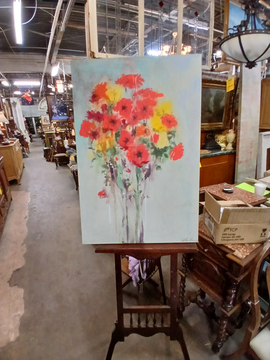 UNFRAMED IMPRESSIONIST FLORAL STILL LIFE