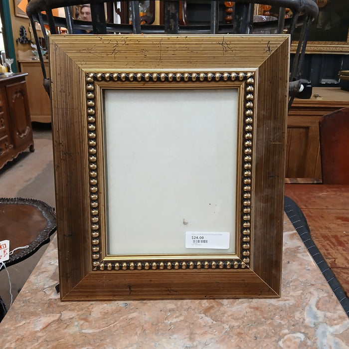 SMALL GOLD BEADED DISTRESSED FRAME