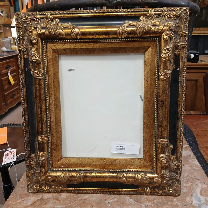 ORNATE WITH GOLD AND BLACK  FINISH FRAME