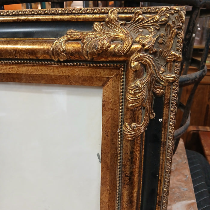ORNATE WITH GOLD AND BLACK  FINISH FRAME