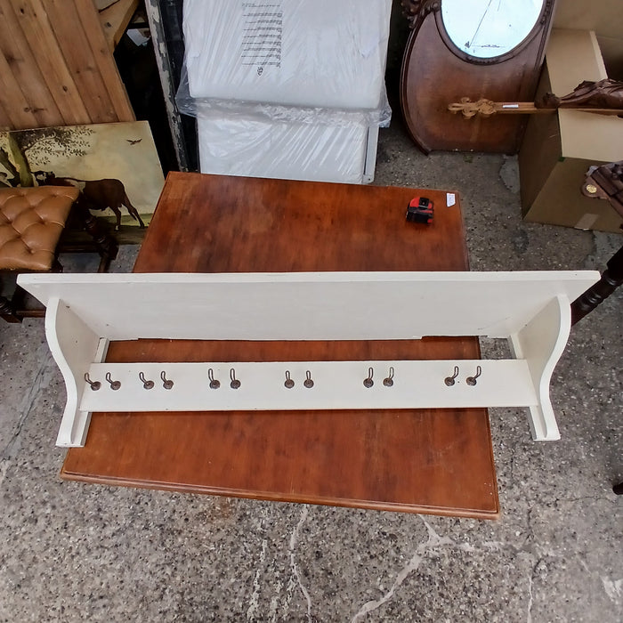 BEIGE PAINTED WALL SHELF