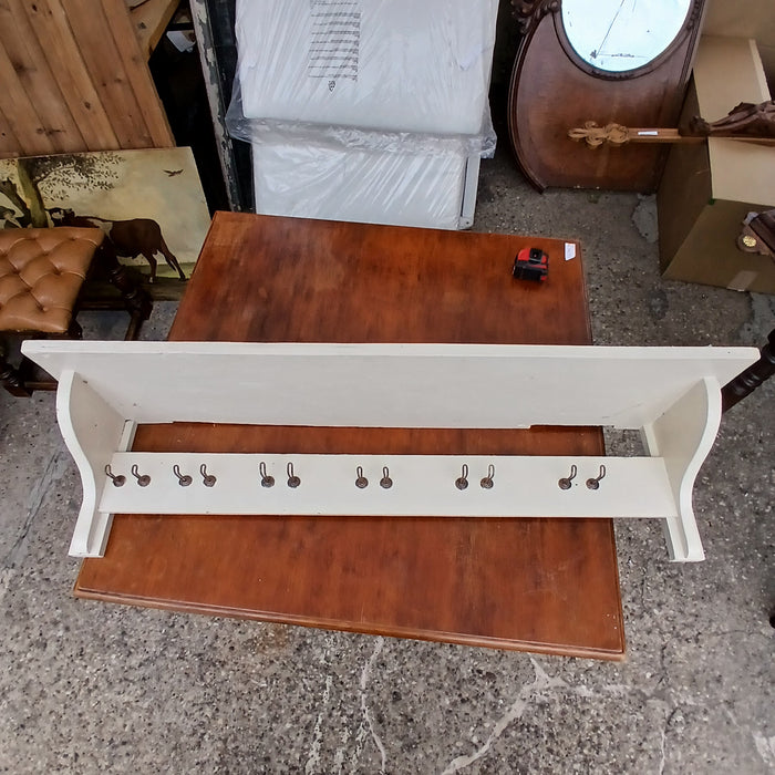 BEIGE PAINTED WALL SHELF