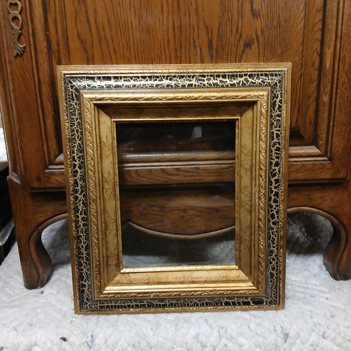 GOLD WITH BLACK CRACKLE FRAME