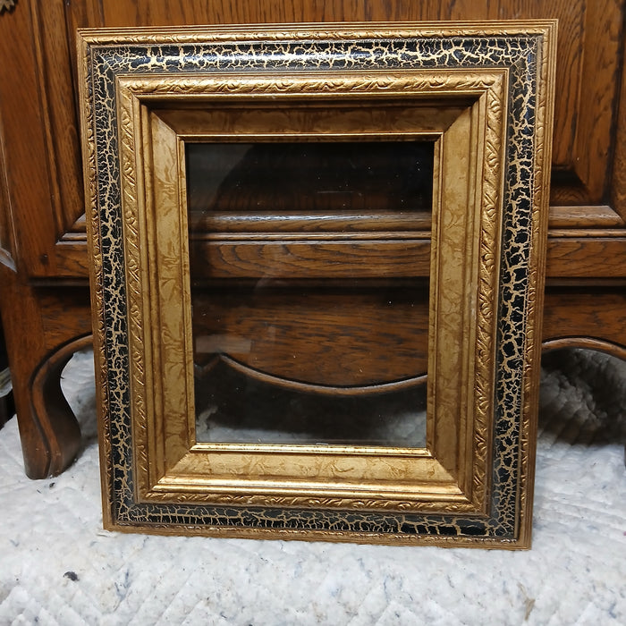 GOLD WITH BLACK CRACKLE FRAME