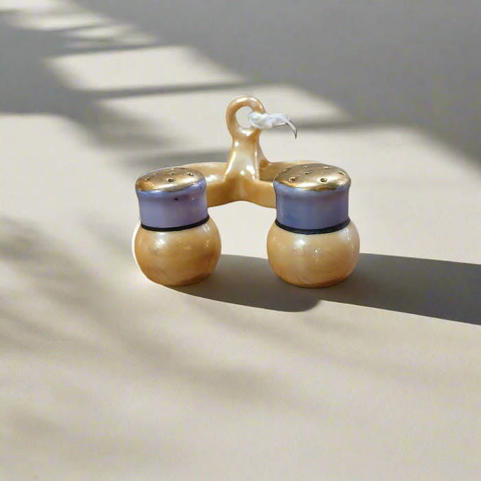 LUSTERWARE SALT AND PEPPER SHAKER