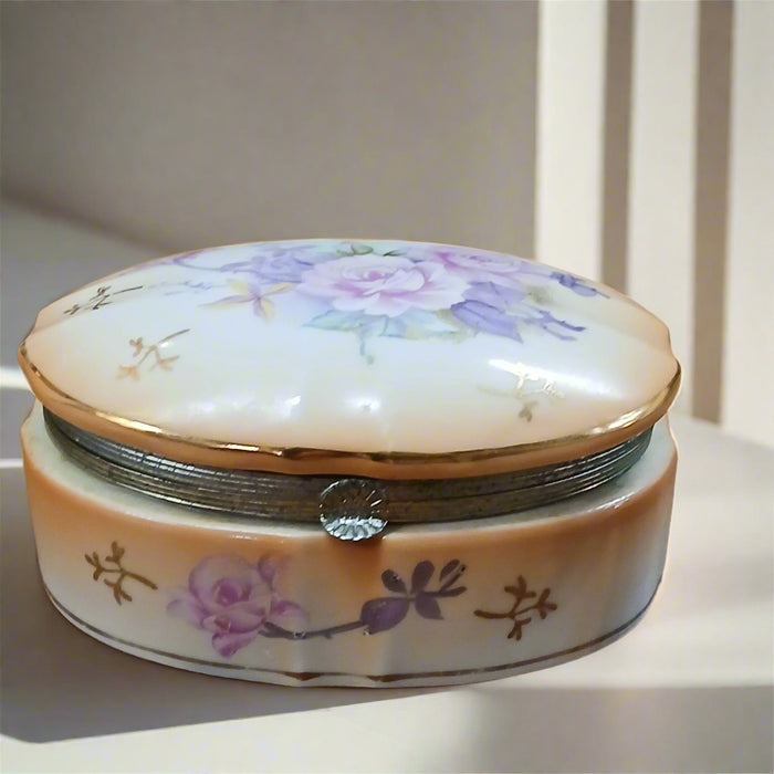 HAND PAINTED TRINKET BOX NOT OLD