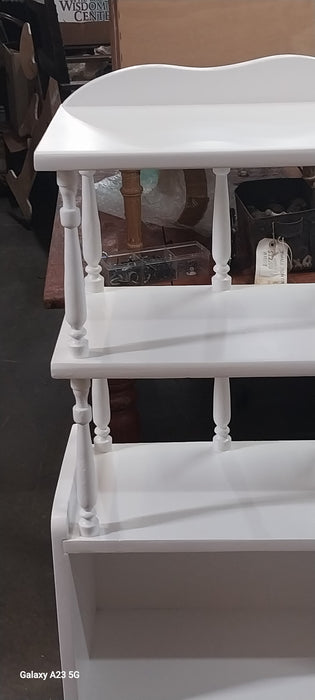 SMALL WHITE BOOK SHELF