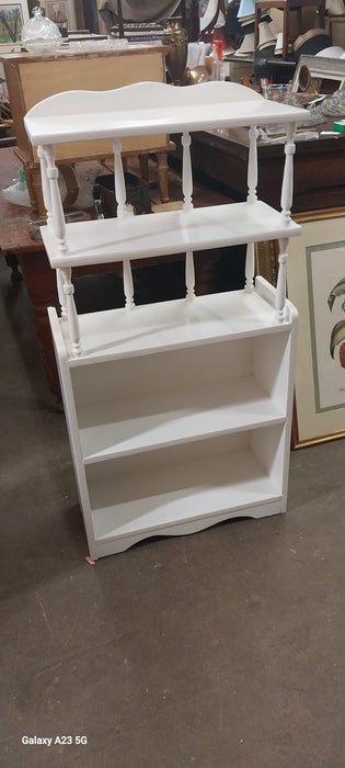 SMALL WHITE BOOK SHELF
