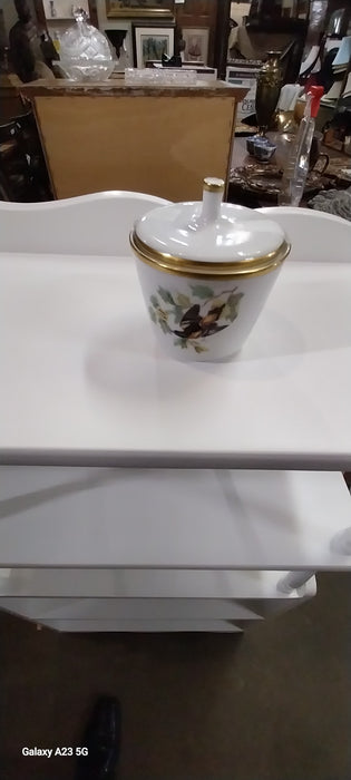 GERMAN COVERED DISH WITH BIRD