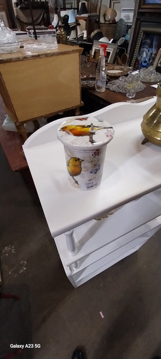 KENT POTTERY BIRD MUG WITH LID