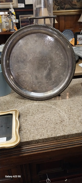 SILVERPLATE ROUND TRAY