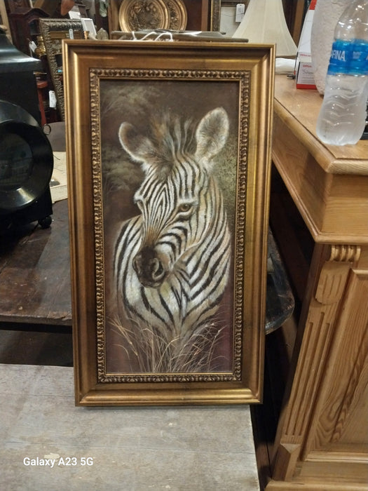 SMALL FRAMED ZEBRA GICLEE