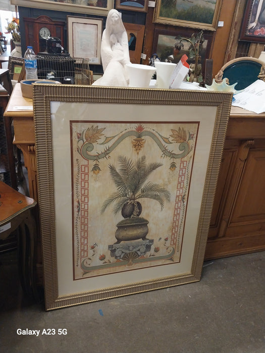 VERY LARGE FRAMED PRINT OF PLANT