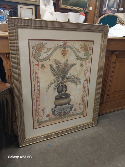 VERY LARGE FRAMED PRINT OF PLANT
