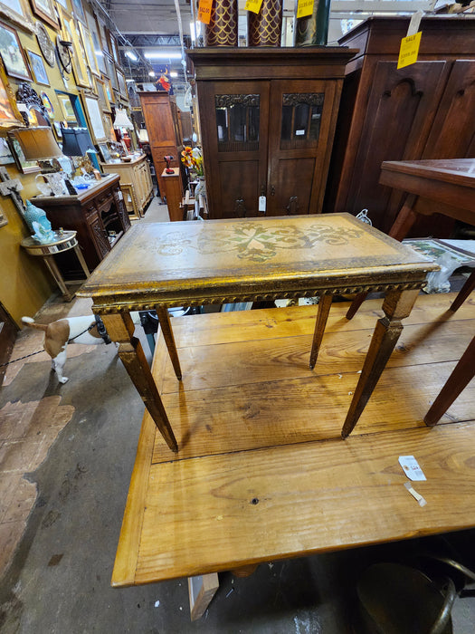 SMALL FLORENTINE GOLD RECTANGULAR  TABLE