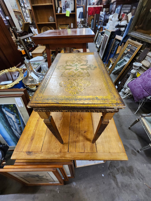 SMALL FLORENTINE GOLD RECTANGULAR  TABLE