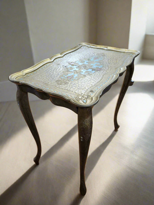 RECTANGULAR SCALLOPED EDGE FLORENTINE TABLE