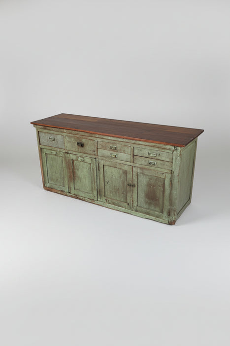 GREEN RUSTIC LAB COUNTER