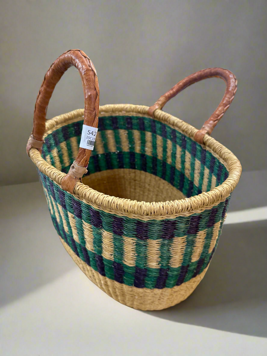 AFRICAN WOVEN SISAL BASKET