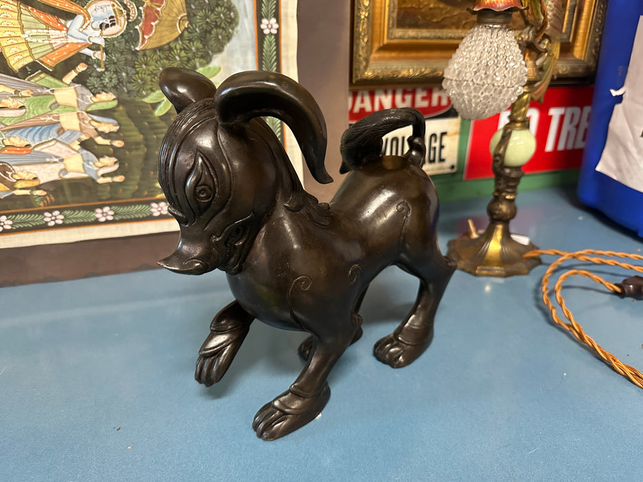 BRONZE AUSPICIOUS CHINESE RAM "GOOD FORTUNE"