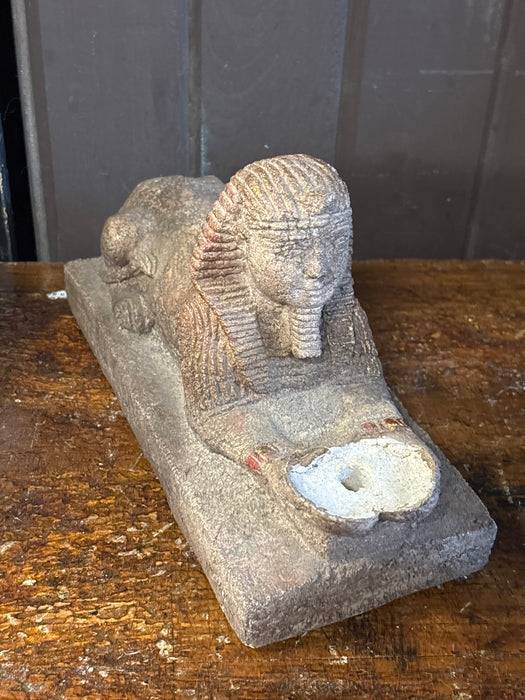 EGYPTIAN SPHINX STATUE - AS FOUND