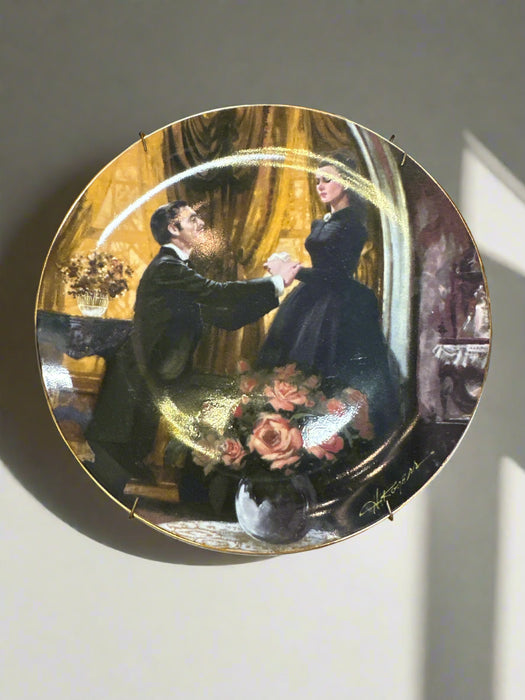GONE WITH THE WIND COLLECTORS PLATE "THE PROPOSAL" CIRCA 1983