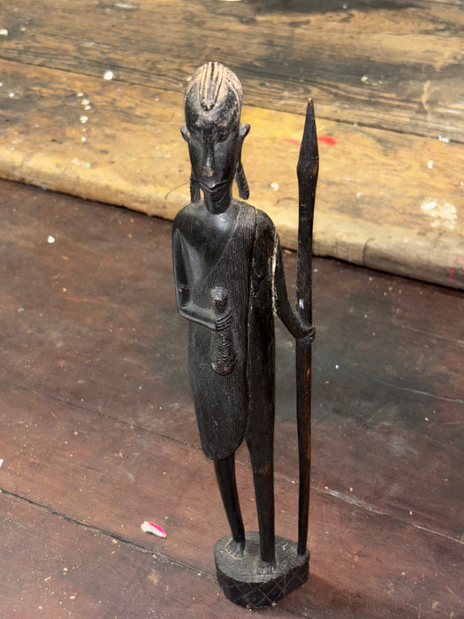 AS FOUND AFRICAN MALE STATUE