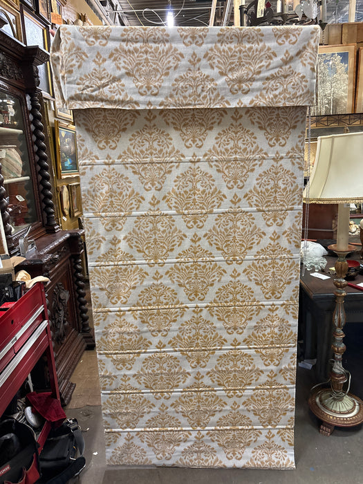 SET OF 3 DAMASK ROMAN SHADE BLINDS