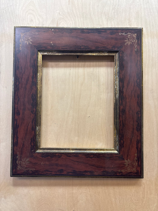 RED AND GOLD FRAME