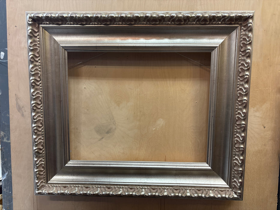 ORNATE THICK HEAVY SILVER BEVELED FRAME