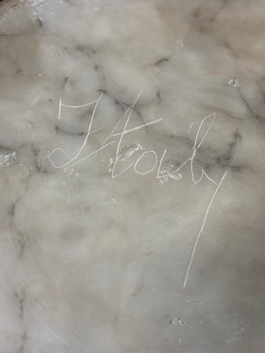 ROUND FRENCH MARBLE PLINTH BASE