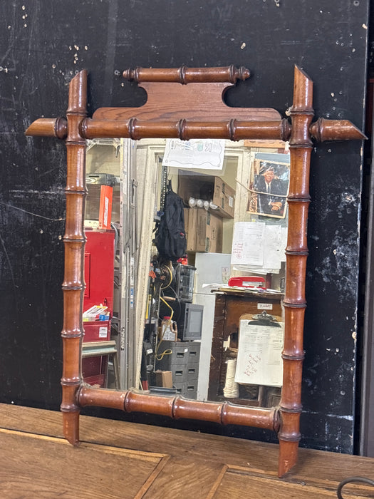 FAUX BAMBOO MIRROR