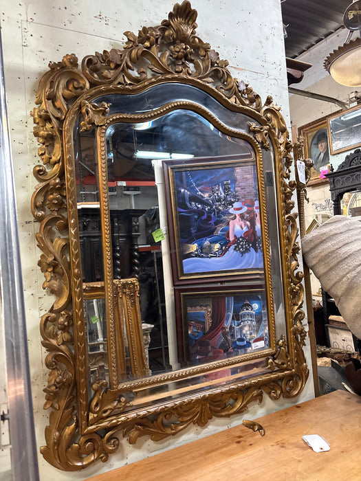 LARGE FRENCH ANTIQUE MIRROR