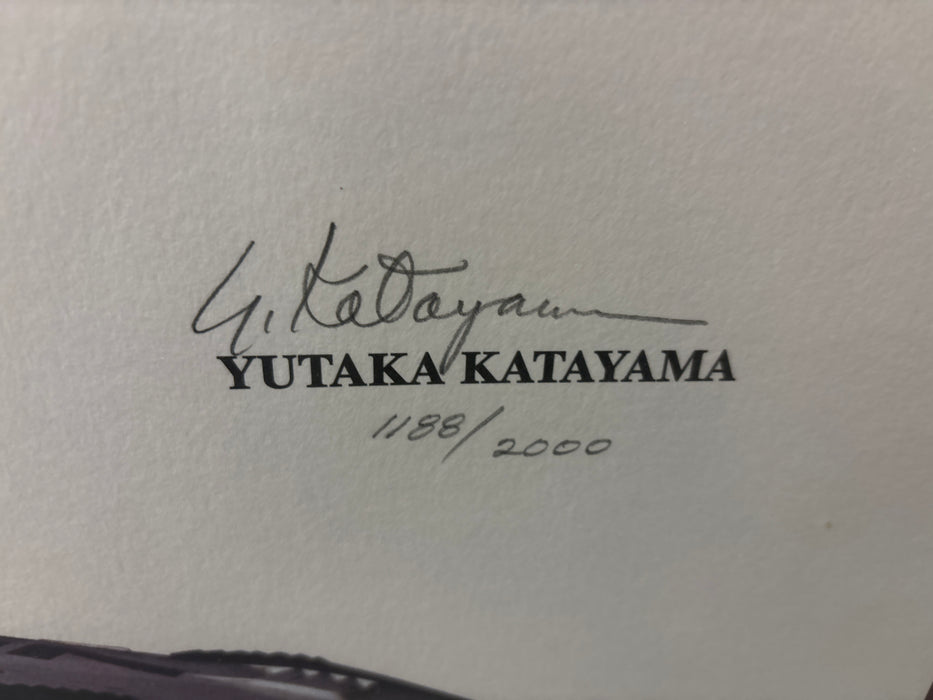 RACE CAR DRIVER CHART PRINT - SIGNED YUTAKA KATAYAMA 1188/2000