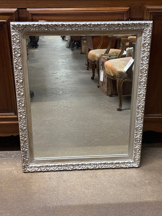 SILVER GILT  FRAMED MIRROR